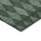 Homeroots 3' X 5' Olive Green And Charcoal Geometric Washable Indoor Outdoor Area Rug 577073 - alternate 9