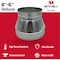 Mitchell Metal HVAC Duct Reducer, 8"-6", 6 inch to 8 inch Air Duct Increaser, 30-Gauge Galvanized Steel MM-31086 - alternate 5
