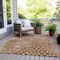 Homeroots 9' X 12' Brown And Beige Geometric Washable Indoor Outdoor Area Rug 595113 - alternate 9