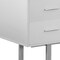 Homeroots 60" White and Silver Computer Desk With Three Drawers 333367 - alternate 5