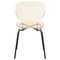 Leisuremod Modern Oyster Transparent Side Dining Side Chair with Black Base in Amber, 4PK OCB-17A4 - alternate 9