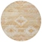 Homeroots 8' Copper Terra Cotta And Ivory Round Southwestern Washable Indoor Outdoor Area Rug 588704 - alternate 8