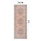World Rug Gallery Rust Medallion Washable Rug, Flat Pile Vintage Design, Easy Care, 2ft 6in x 6ft Runner WR170RUST26X6 - alternate 9