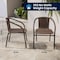 Flash Furniture Lila  Medium Brown Rattan Indoor-Outdoor Restaurant Stack Chair, PK2 2-TLH-037-DK-BN-GG - alternate 18