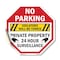 Signmission No Parking Violators Will Be Towed, 18 Inch X 18 Inch, Vinyl Decal OC-D-18-85 - alternate 1