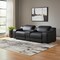 Homeroots 89in Black and Silver Italian Leather Power Reclining Loveseat With Storage 633758 - alternate 10