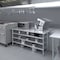 Amgood 24in D x 72in L Stainless Steel Table, Three Undershelves AMG WT-2472-3SH-Z - alternate 7