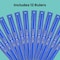 Lockermate By Bostitch Flexi Rulers, 12-inch Flexible Non-Breakable Ruler, 12-Pack, Blue 01137-BLUE - alternate 6
