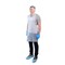 Vguard Polyethylene Apron, Virgin Low Density Polyethylene, Embossed, 1.0 mil, 42 in, White, 24X42" B77N14 - alternate 2