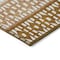 Homeroots 3' X 5' Orange Beige And Ivory Geometric Washable Indoor Outdoor Area Rug 613861 - alternate 8