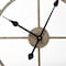 Homeroots 25" Circle Brown Metal Skeleton Wall Clock 376253 - alternate 8