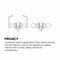 Sapphire Reliant Series Light-Duty Residential Tubular Lever, Grade 3 Privacy in Satin Nickel LS-REL40-US15 - alternate 4