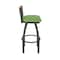 Holland Bar Stool Co Revelle 25in Swivel Counter Stool with Pewter Finish, Medium Back and Graph Parrot Seat 881 - alternate 11