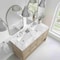 James Martin Vanities Breckenridge 60 in. Double Vanity, Whitewashed Oak, w/ 3 CM Carrara Marble Top 330-V60D-WWO-3CAR - alternate 6
