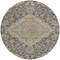 Homeroots 8' Charcoal Gray And Brown Round Oriental Washable Indoor Outdoor Area Rug 605231 - alternate 9