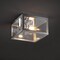 Jonathan Y Grayson 8" 1-Light Farmhouse Industrial Square Iron/Glass Case LED Flush Mount, Chrome JYL9553B - alternate 10