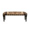 Homeroots 47in Shades of Brown Black Leg Southwest Upholstered Bench 483754 - alternate 1