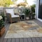 Homeroots 5' X 8' Taupe Black And Copper Abstract Washable Indoor Outdoor Area Rug 606026 - alternate 8