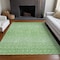 Homeroots 8' X 10' Green And Mint Green Tribal Washable Indoor Outdoor Area Rug 582599 - alternate 8