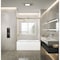 Kingston Brass 60" Acrylic Alcove Left-Hand Drain Tub with Right Sliding Tub Door, White/Brushed Brass KVTAP603622L7 - alternate 7