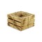 Homeroots Set of Three Brown Solid Wood Crate, 3PK 487680 - alternate 7