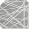 Homeroots 8' Gray And Ivory Round Geometric Washable Indoor Outdoor Area Rug 600458 - alternate 8