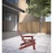 Homeroots 35" Brick Red Heavy Duty Plastic Adirondack Chair 530695 - alternate 8