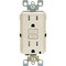 Leviton SmartlockPro Self-Test 15A Light Almond Residential Grade Tamper Resistant 5-15R GFCI Outlet R16-GFTR1-0KT - alternate 2