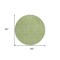 Homeroots 8' Green Black And Ivory Round Geometric Washable Indoor Outdoor Area Rug 596730 - alternate 8