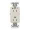 Leviton DPl HG/IG Rec 15A 125V Self-Gr LtAl D8200-IGT - alternate 1