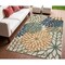 Homeroots 4' X 6' Blue And Green Floral Indoor Outdoor Area Rug 545014 - alternate 8