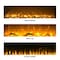 Northwest Wall Mounted Electric Fireplace 50in Heat-Free Fireplace with 10 Color Changing LED Flames 80-WSG02-NH - alternate 8