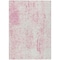 Homeroots 9' X 12' Pink And Ivory Abstract Washable Indoor Outdoor Area Rug 612963 - alternate 8