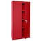 Sandusky Lee Storage Cabinet, 72 in H, 30 in W, 18 in D, Swing, Keyed, Red, 3 Shelves VF31301872-01 - alternate 1