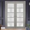 Sartodoors Double French Interior Door, 56" x 96", Gray QUADRO4002DD-SSS-5696 - alternate 6