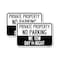 Signmission Private Property No Parking We Tow Day or Night, 18'' X 24'' 2 Signs, Heavy Gauge Aluminum, 2PK A-1824-2PACK-24620 - alternate 1