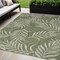Homeroots 5' X 7' Ivory And Green Palm Leaf Indoor Outdoor Area Rug 552512 - alternate 8