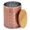 Megachef 3 Piece Golden Kitchen Canister Set with Bamboo Lids in Rose Gold MG-570 - alternate 6