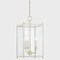 Hudson Valley Lighting Mark D. Sikes X Chaselton 3 Light Lantern 10 In. Aged Brass/Off White MDS1200-AGB/OW - alternate 3