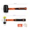 Av Steel Rubber Mallet Hammer Set, 16oz Rubber Hammer, 33mm Double-Faced Soft Mallet and Gloves, 2pcs AV-150100 - alternate 4
