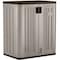Suncast Shelving Storage Cabinet, 36 in H, 30 in W, 20-1/4 in D, Recessed Pull, Padlock Hasp, 2 Shelves BMC3600 - alternate 1