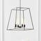 Jonathan Y Hutson 4-Light 21" Iron Modern Angled LED Chandelier, Black JYL9534A - alternate 11
