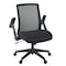 Regency Squire Ergonomic Task Mesh Office Swivel Chair with Flip Up Arms, Black 5401BK - alternate 8
