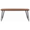 Leisuremod Elmwood Modern Wood Top Coffee Table with Iron Base, Walnut ET47WN - alternate 10