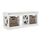 Homeroots Classic White Bench and Basket Set 397794 - alternate 7