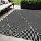 Homeroots 5' X 8' Black And Ivory Geometric Washable Indoor Outdoor Area Rug 612107 - alternate 1