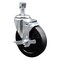 Service Caster 5 Inch SS Soft Rubber Wheel Swivel 1/2 Inch Threaded Stem Caster with Brake SCC SCC-SSTS20S514-SRS-TLB-121315 - alternate 1
