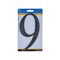Hillman House Address Number 9, Nail-On, Black Plastic, 6 In. 847383 - alternate 2