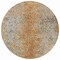 Homeroots 8' Terra Cotta Silver And Charcoal Round Oriental Washable Indoor Outdoor Area Rug 588848 - alternate 7