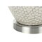 Homeroots 28" White and Silver Ceramic Round Table Lamp With Cream Drum Shade 545796 - alternate 7